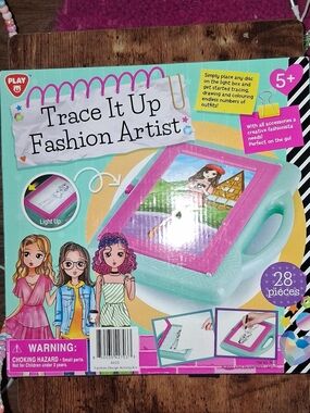 Amazon Trace It Up Fashion Artist Light-Up Drawing Board - Pink, Teal, Purple
